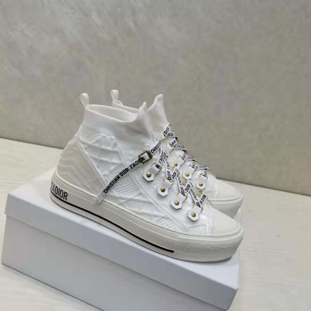 Dior Women Walk’n’dior Sneaker White Cannage Technical Mesh - image 5
