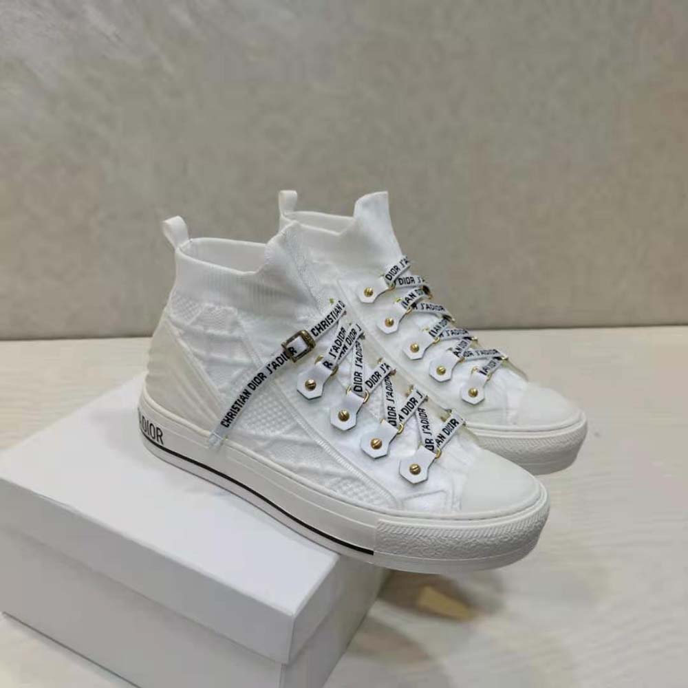 Dior Women Walk’n’dior Sneaker White Cannage Technical Mesh - image 4