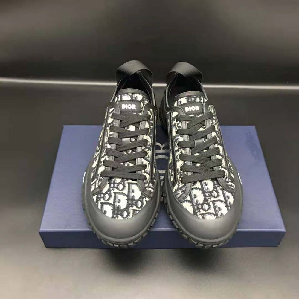 Top-down view of Dior Women b28 Low-Top Sneaker with lace closure