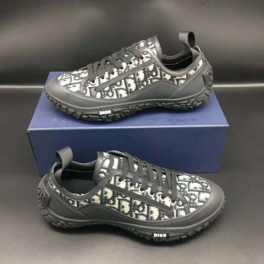 Dior Women b28 Low-Top Sneaker Beige and Black Dior Oblique Jacquard - image 4