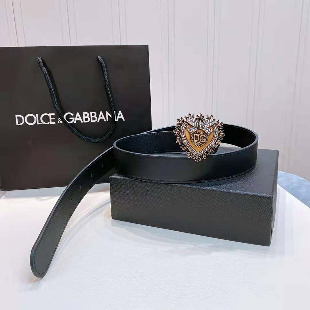 Dolce Gabbana D&G Women Devotion Belt in Lux Leather - image 4