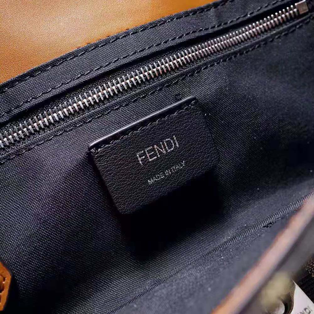 Fendi Men Baguette Brown Fabric Bag-Brown - image 9