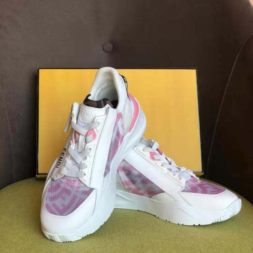 Fendi Women Flow Pink Nylon Low Tops - image 5