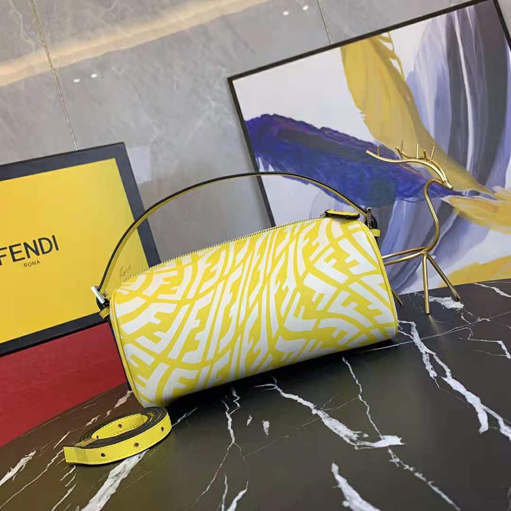Fendi Women Mini Bag Yellow Glazed Canvas Mini-Bag - image 5