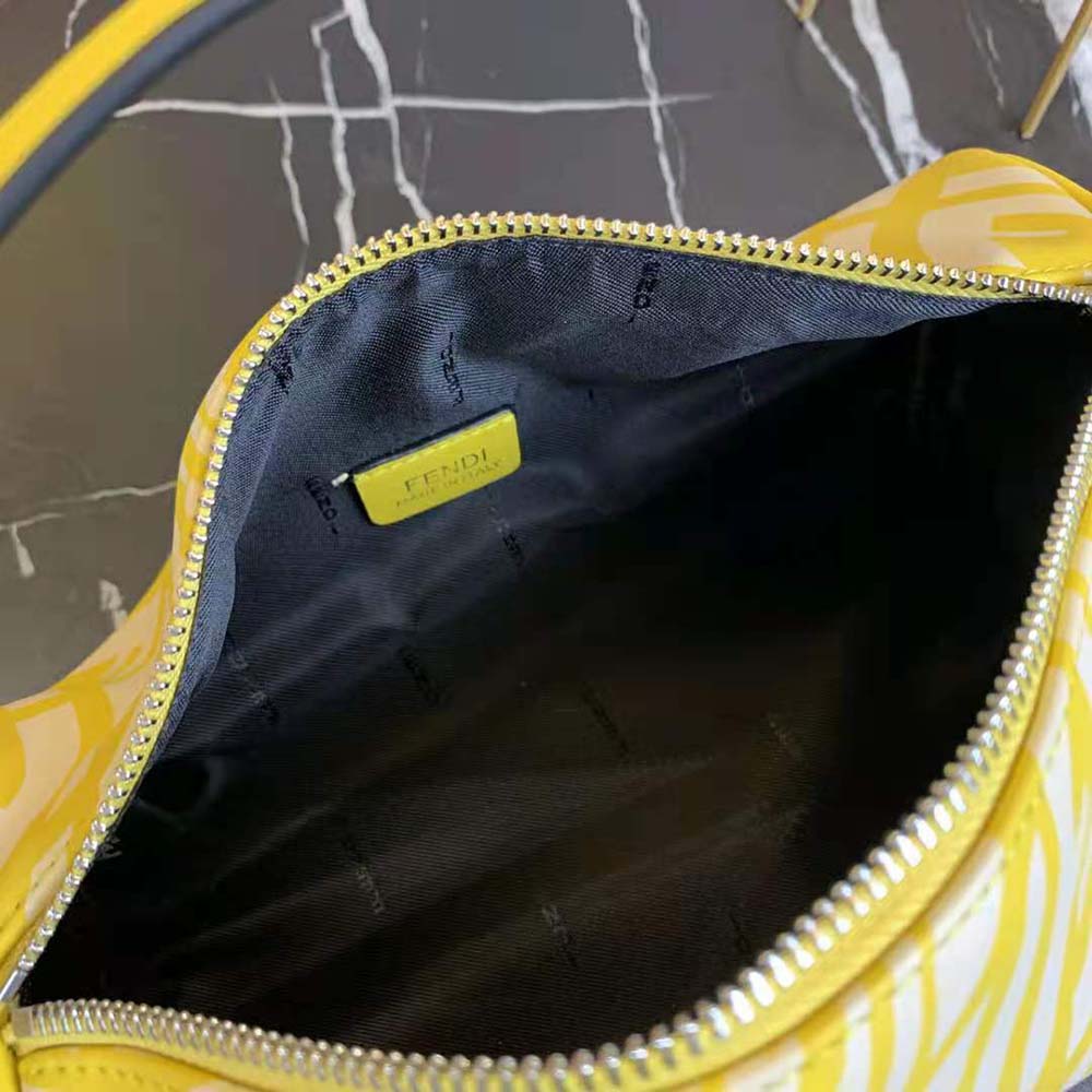 Fendi Women Mini Bag Yellow Glazed Canvas Mini-Bag - image 9