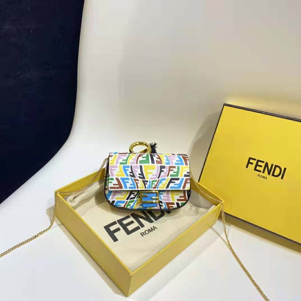 Fendi Women Nano Baguette Charm Multicolor Leather Charm - image 6