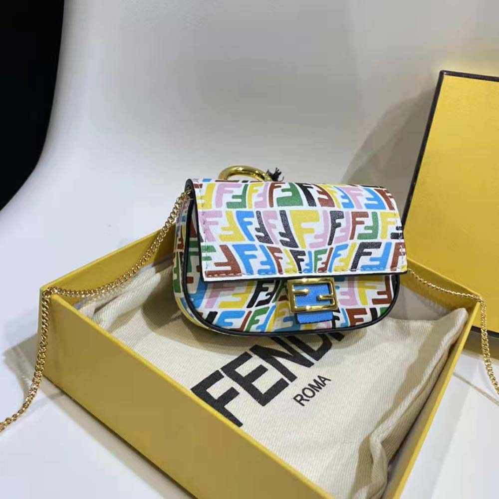 Fendi Women Nano Baguette Charm Multicolor Leather Charm - image 5
