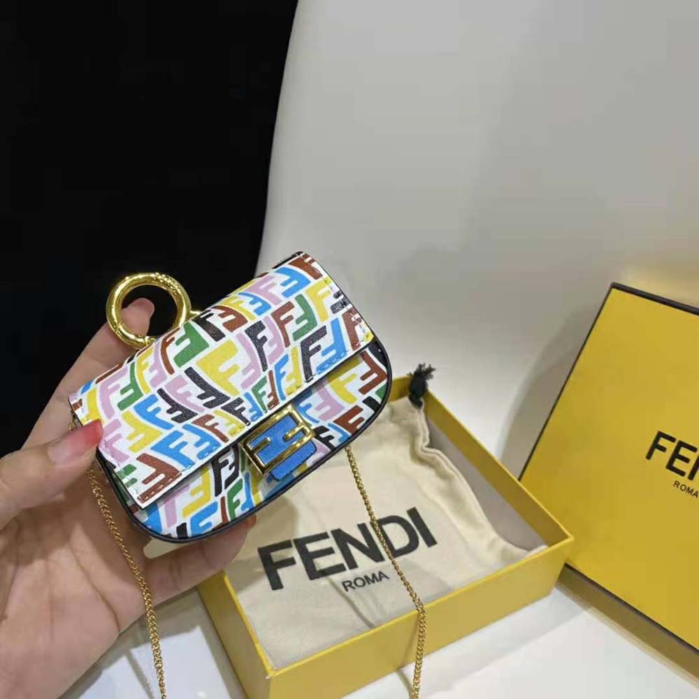 Fendi Women Nano Baguette Charm Multicolor Leather Charm - image 4