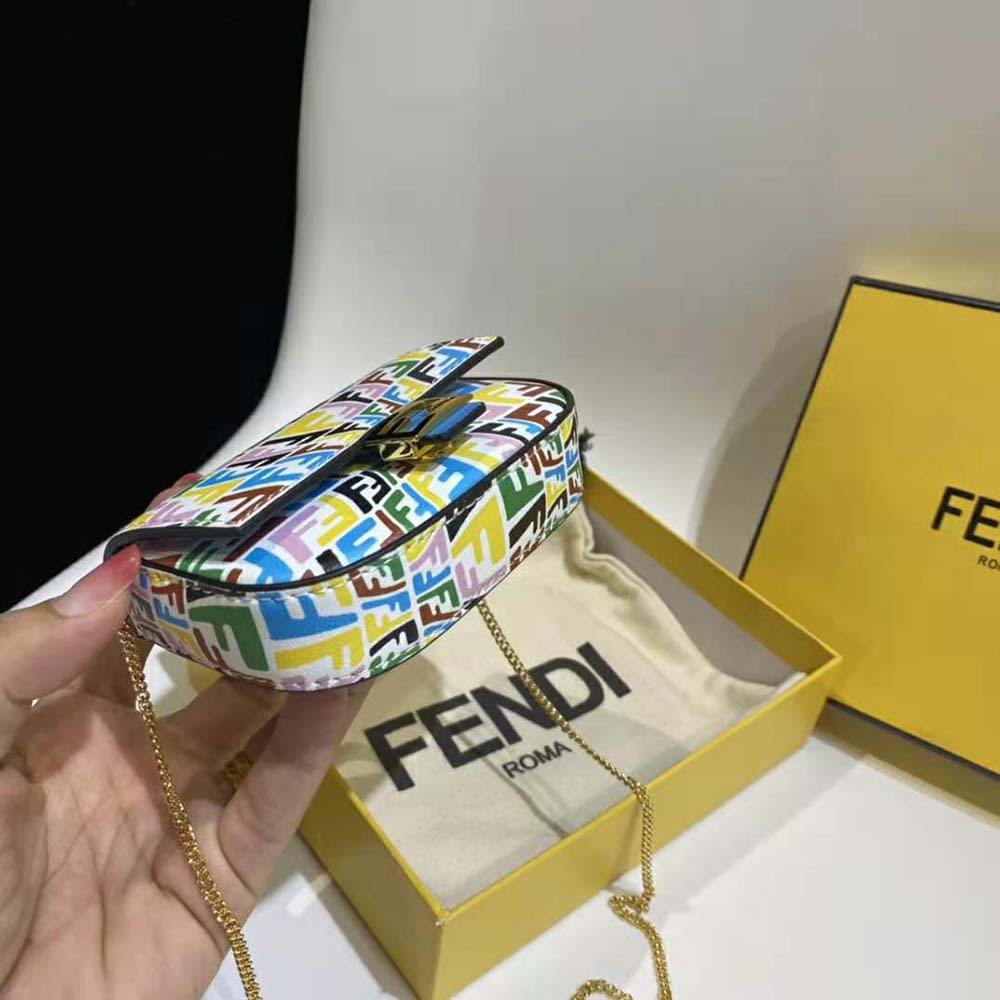 Fendi Women Nano Baguette Charm Multicolor Leather Charm - image 7