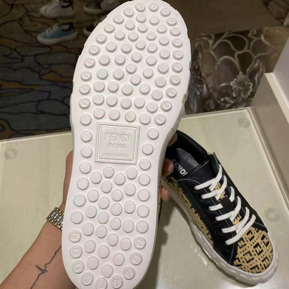 Fendi Women Sneakers Natural Raffia Low-Tops-Beige - image 10