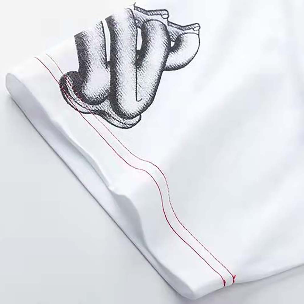 Givenchy Women Schematics T-shirt with Red GIVENCHY Signature on the Chest-White - image 9