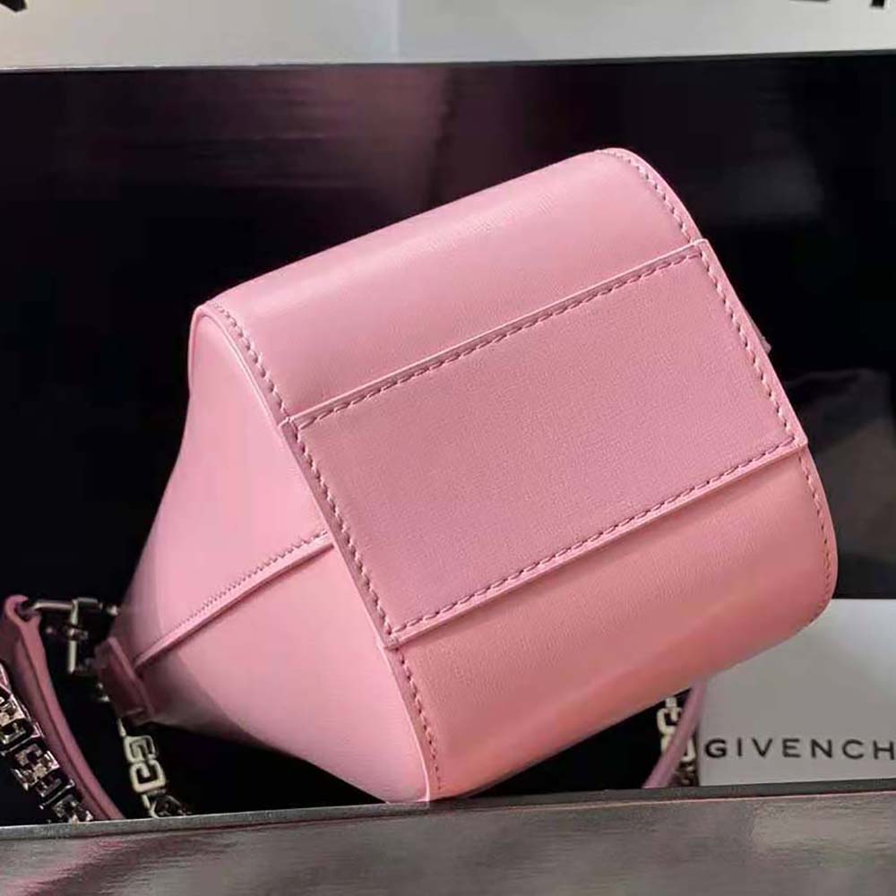 Givenchy Women Mini Antigona Vertical Bag in Box Leather-Pink - image 6