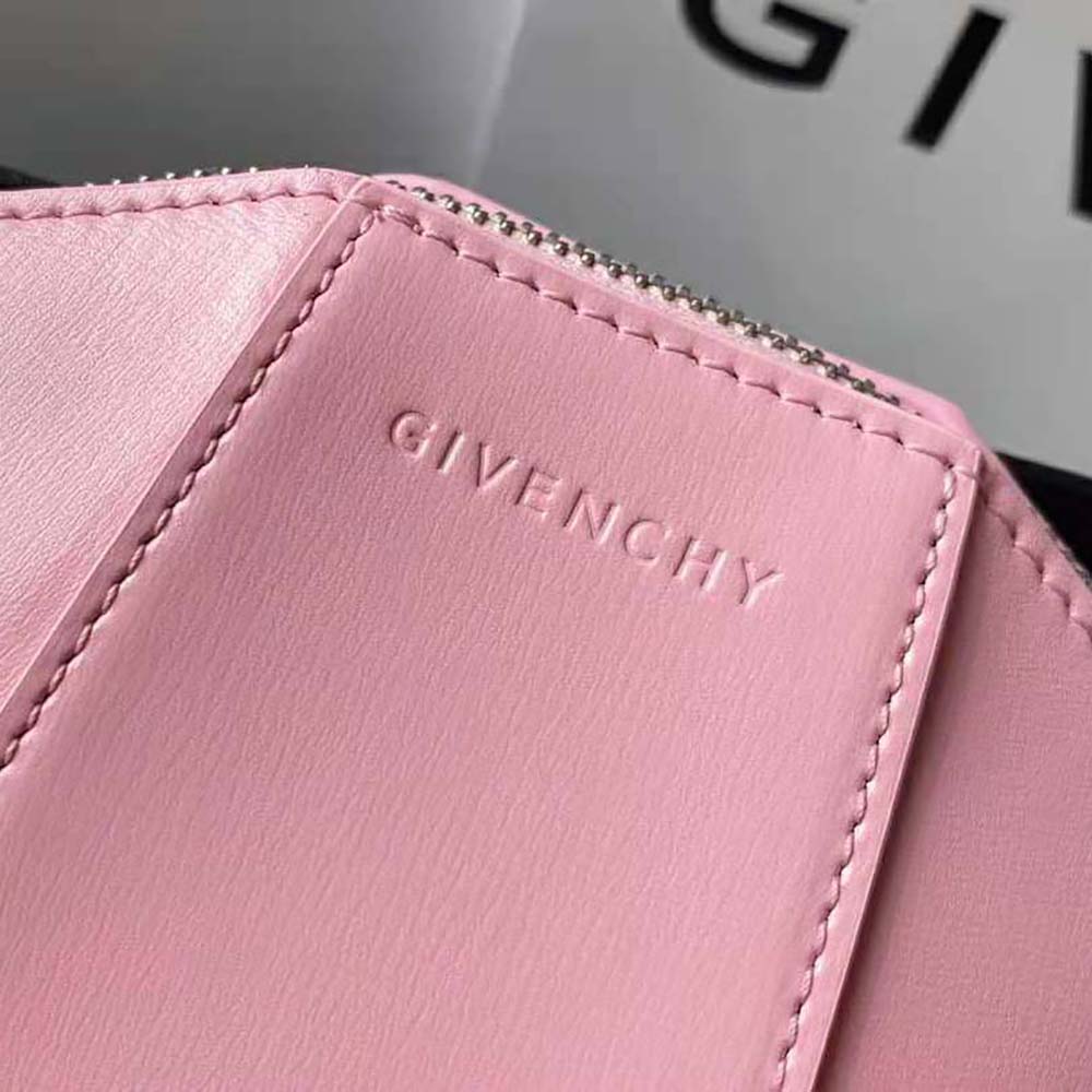 Givenchy Women Mini Antigona Vertical Bag in Box Leather-Pink - image 10