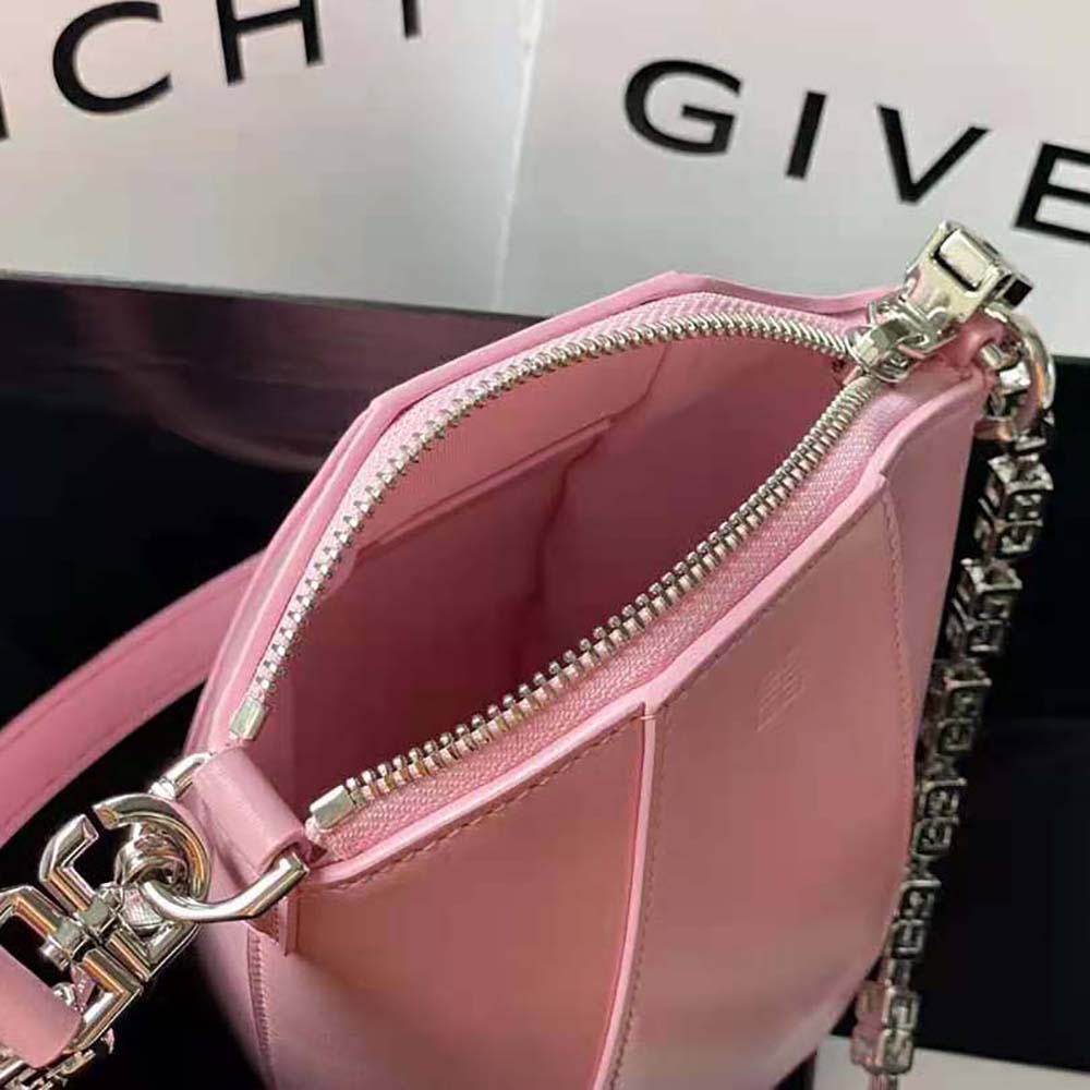 Givenchy Women Mini Antigona Vertical Bag in Box Leather-Pink - image 7