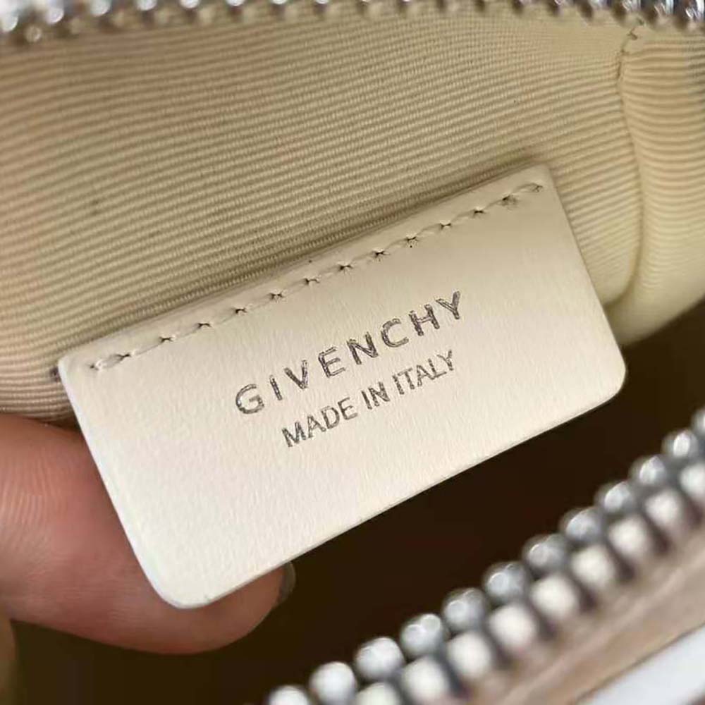 Givenchy Women Mini Antigona Vertical Bag in Box Leather-White - image 10