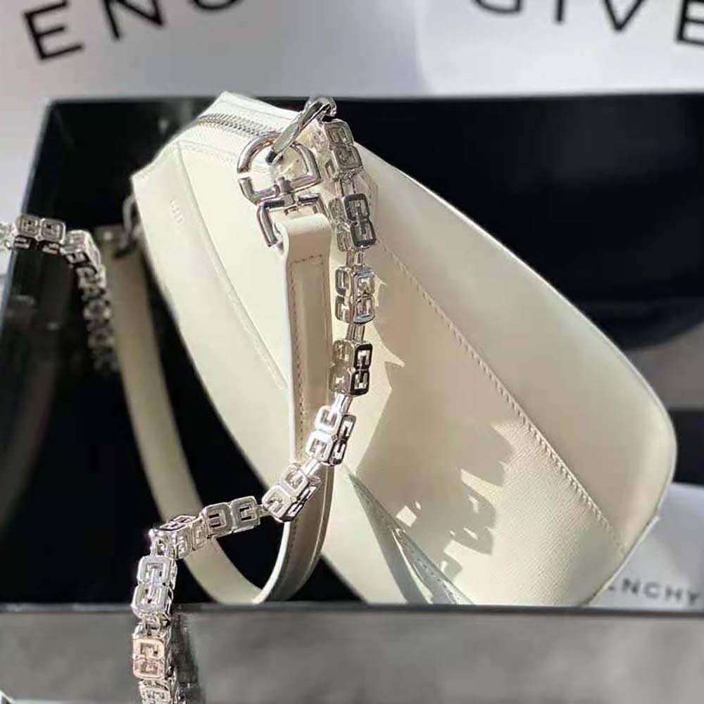 Givenchy Women Mini Antigona Vertical Bag in Box Leather-White - image 4