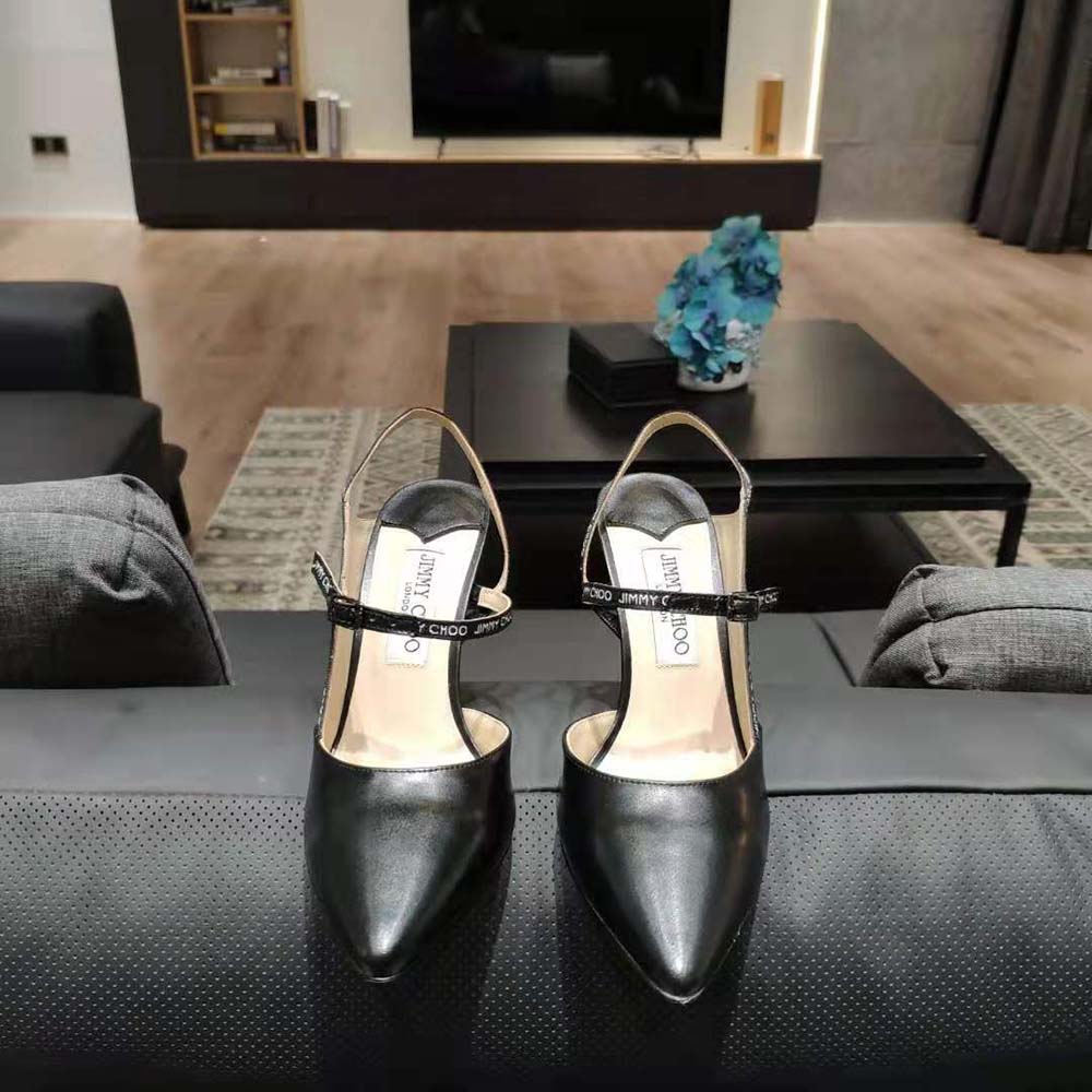 Back view showing stiletto heel of Jimmy Choo Women Ray 65 pumps