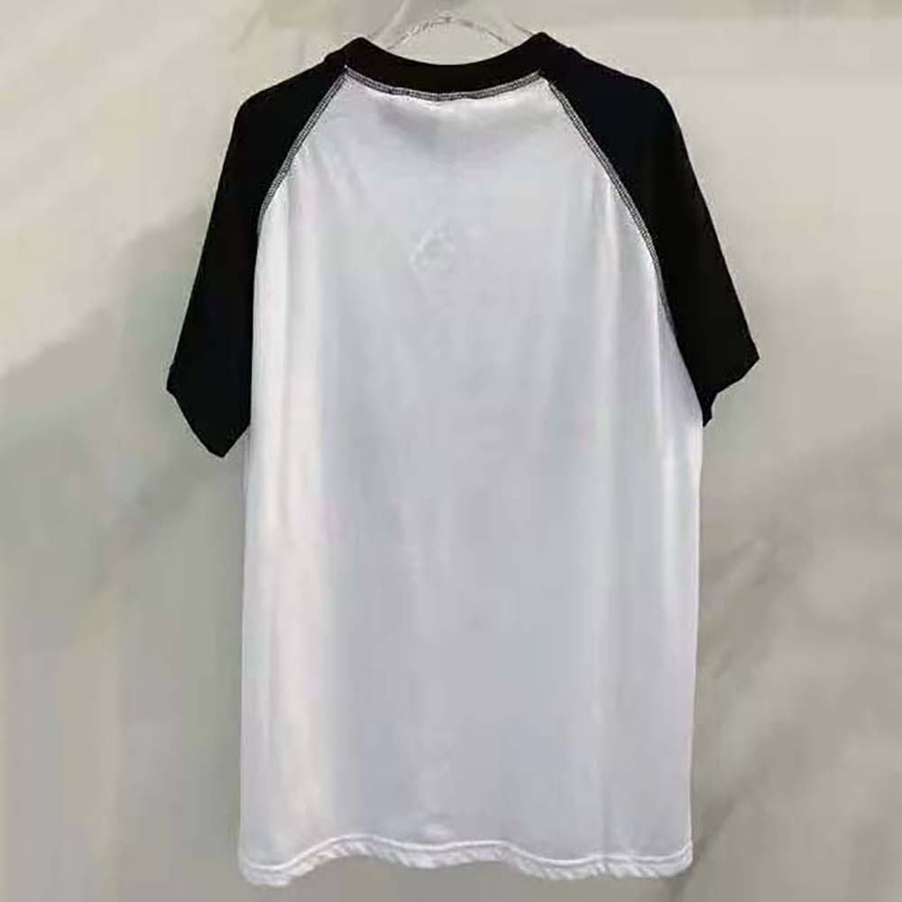 Side angle showing cropped silhouette of Loewe Women T-shirt in black