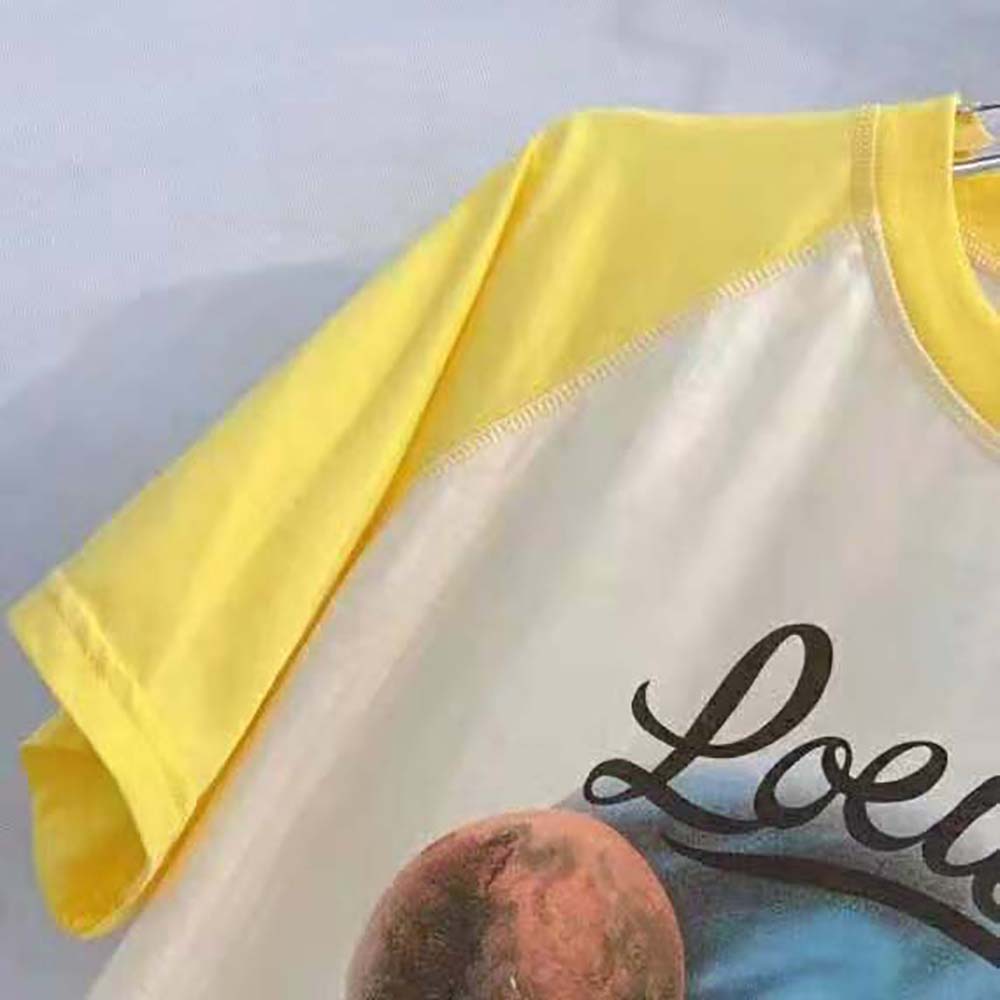 Loewe Women Cropped landscape T-shirt in Cotton-Yellow - image 6