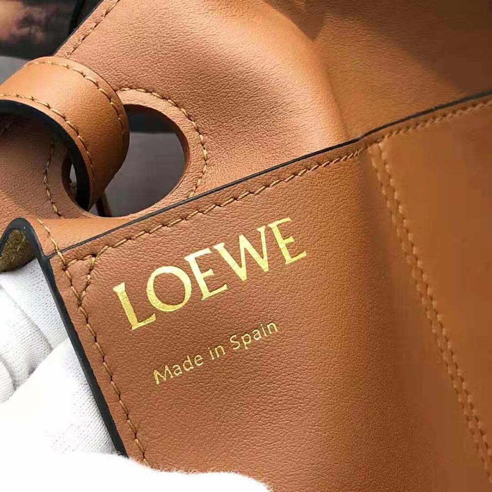 Loewe Women Small Anagram Tote in Classic Calfskin-Brown - image 8