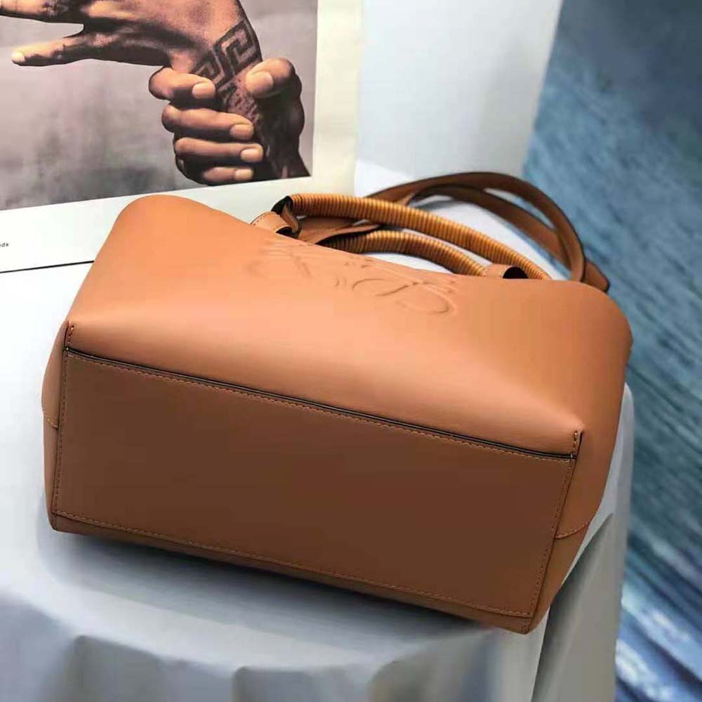 Loewe Women Small Anagram Tote in Classic Calfskin-Brown - image 6