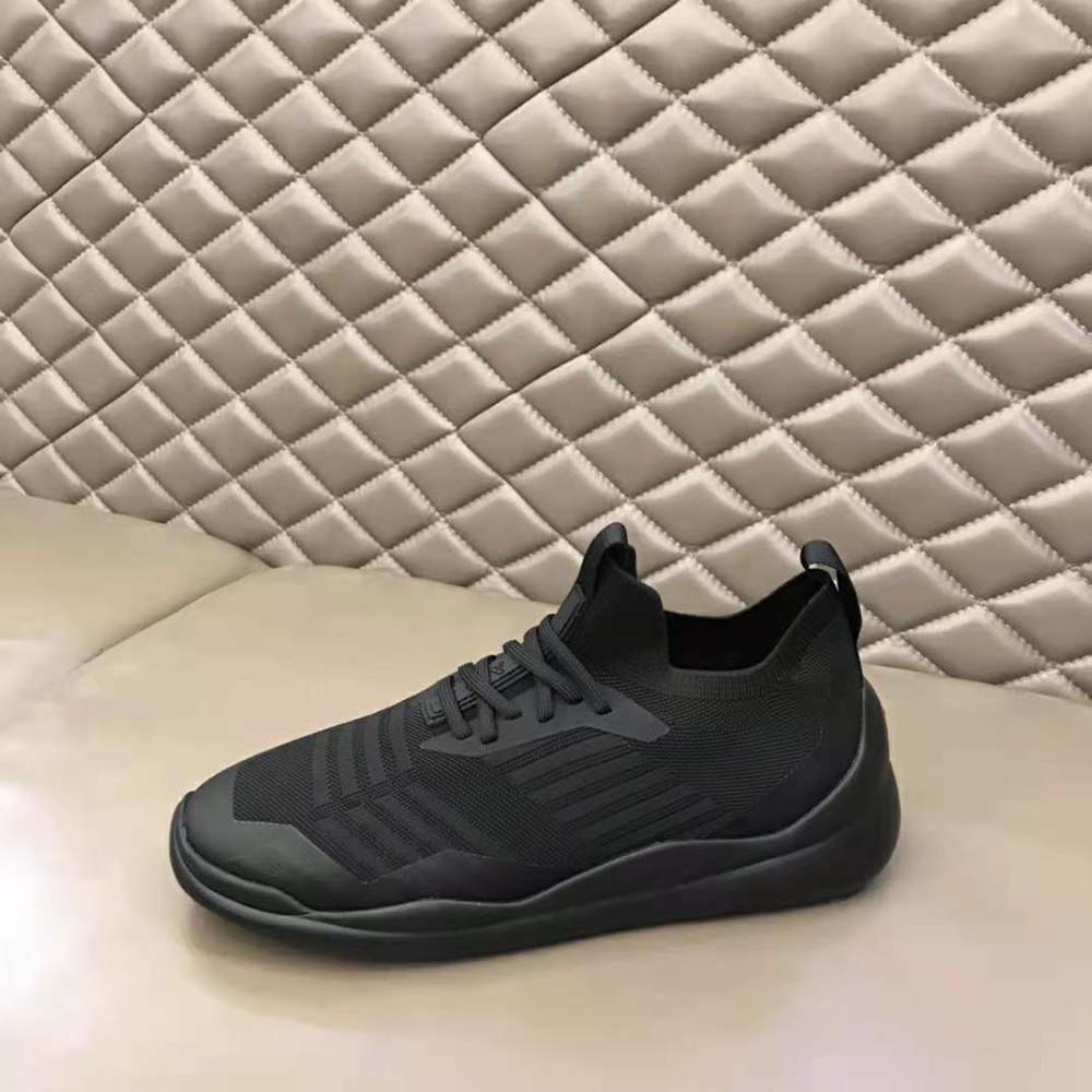 Prada Unisex Toblach Technical Fabric Sneakers-Black - image 9