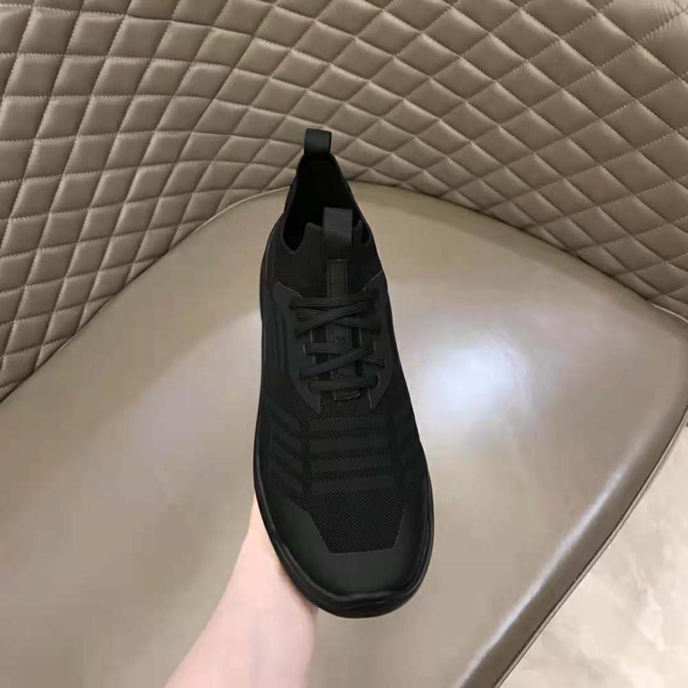 Prada Unisex Toblach Technical Fabric Sneakers-Black - image 7