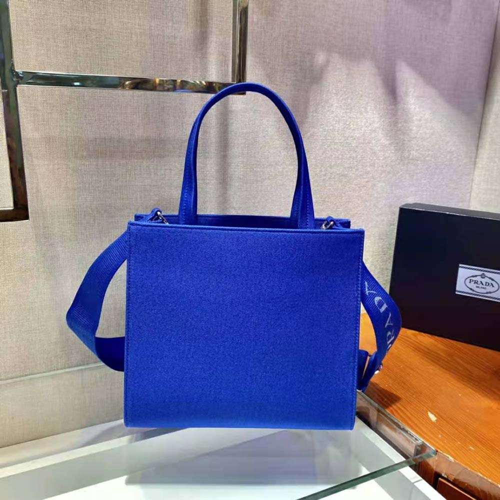 Prada Women Drill Tote Handles Bag-Blue - image 4