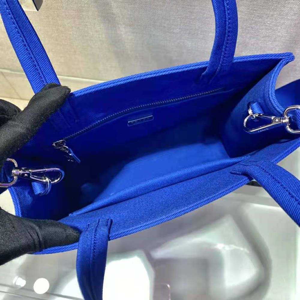 Prada Women Drill Tote Handles Bag-Blue - image 7