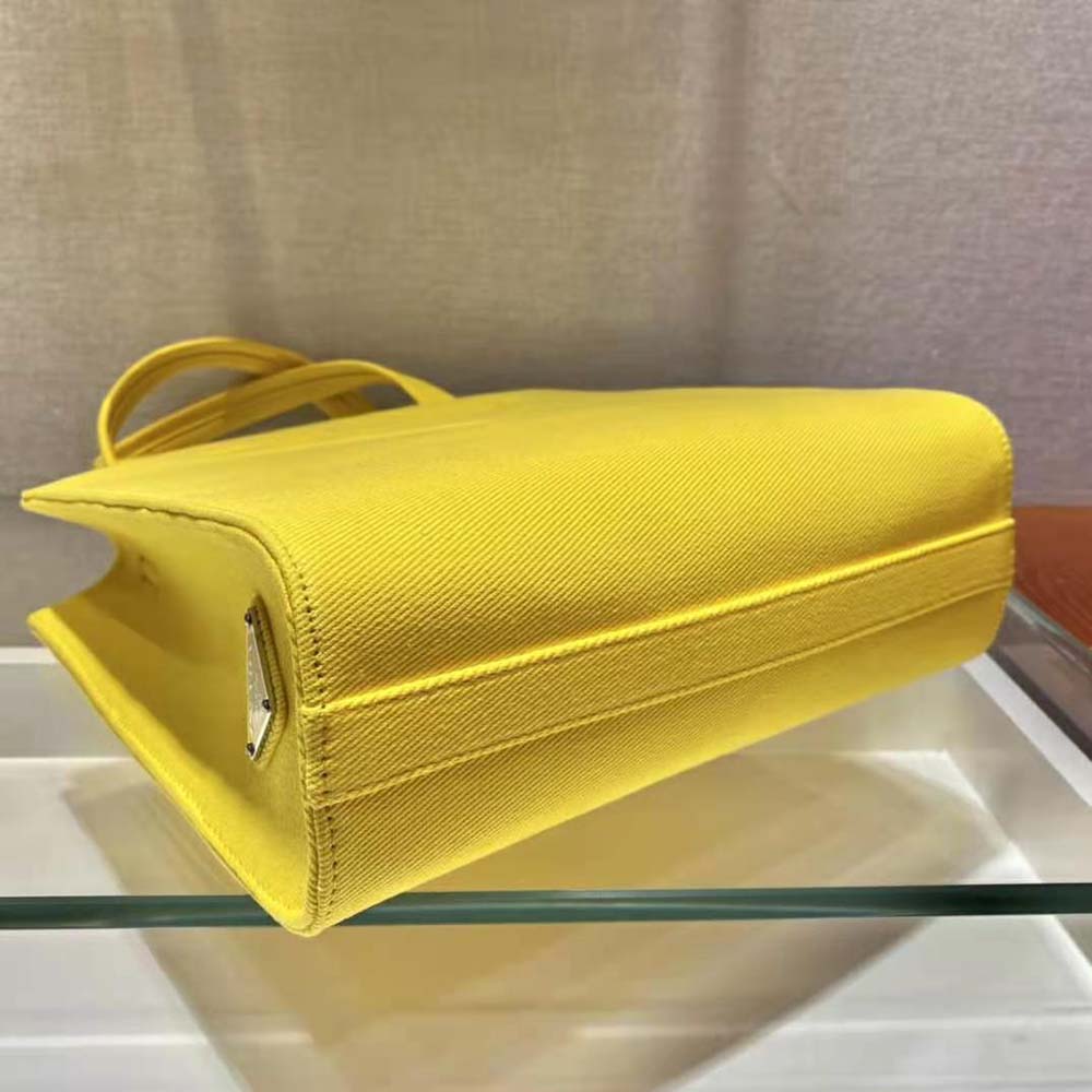 Prada Women Drill Tote Handles Bag-Yellow - image 6