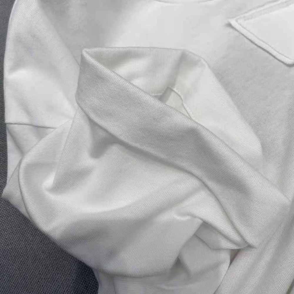 Prada Women Jersey Dress The Asymmetrical Design-White - image 9