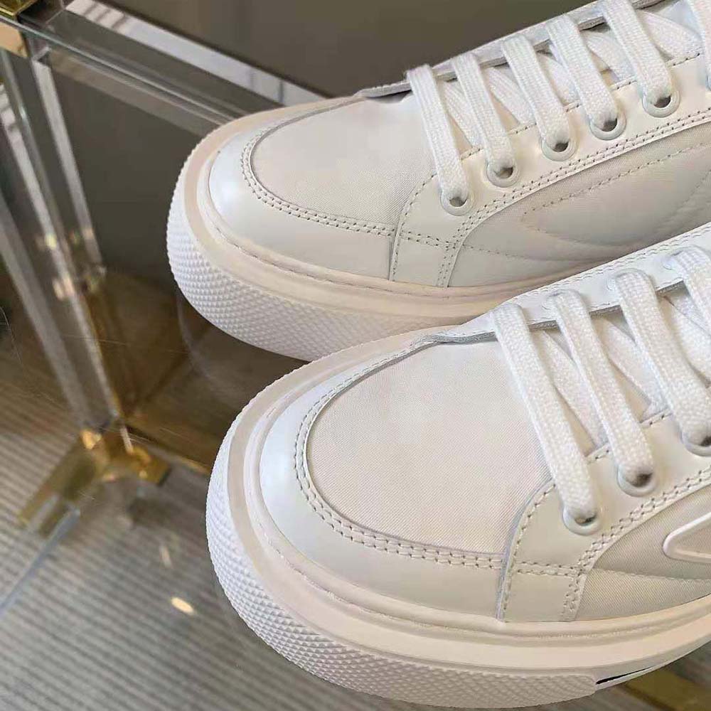 Prada Women Macro Re-Nylon and Brushed Leather Sneakers - image 8