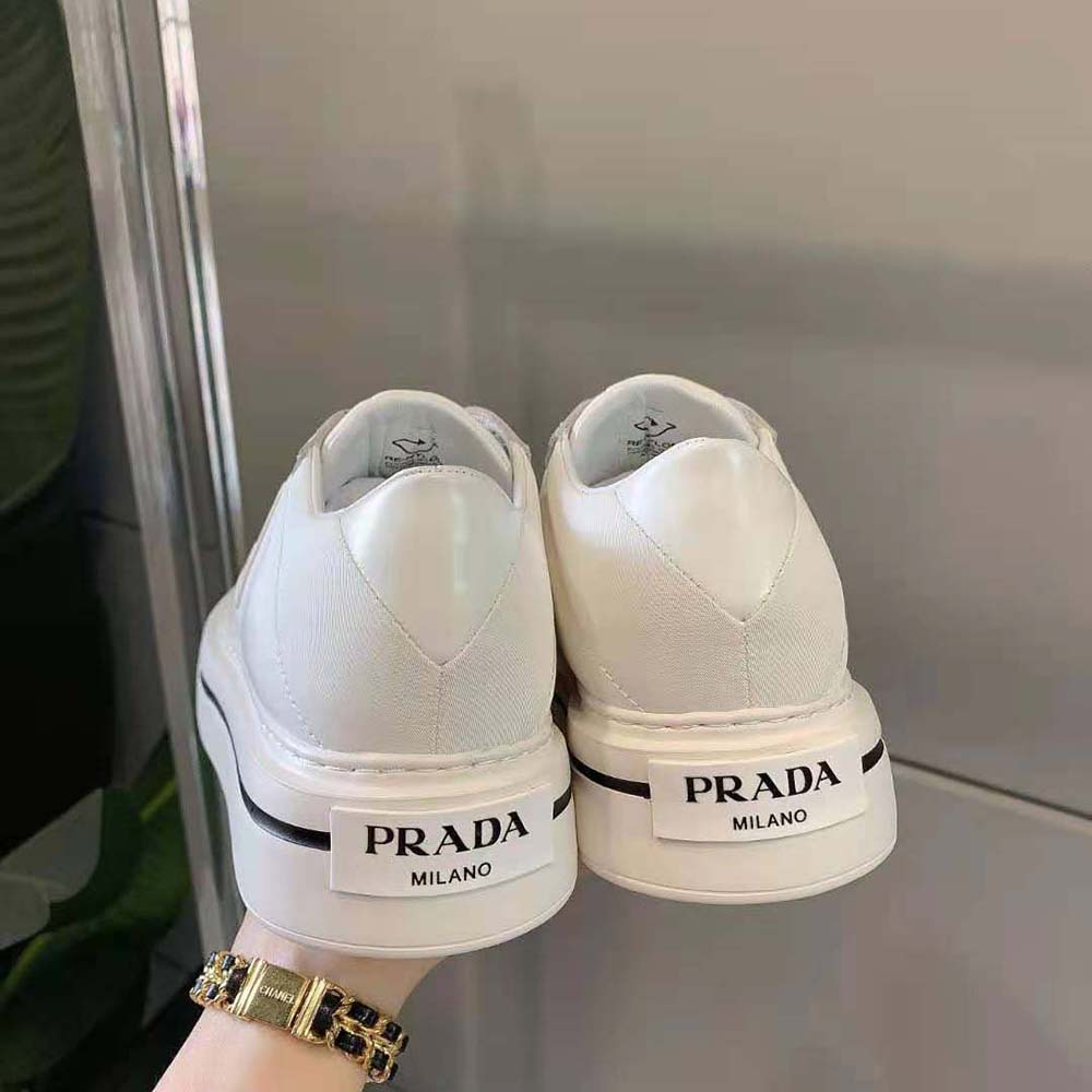 Prada Women Macro Re-Nylon and Brushed Leather Sneakers - image 7
