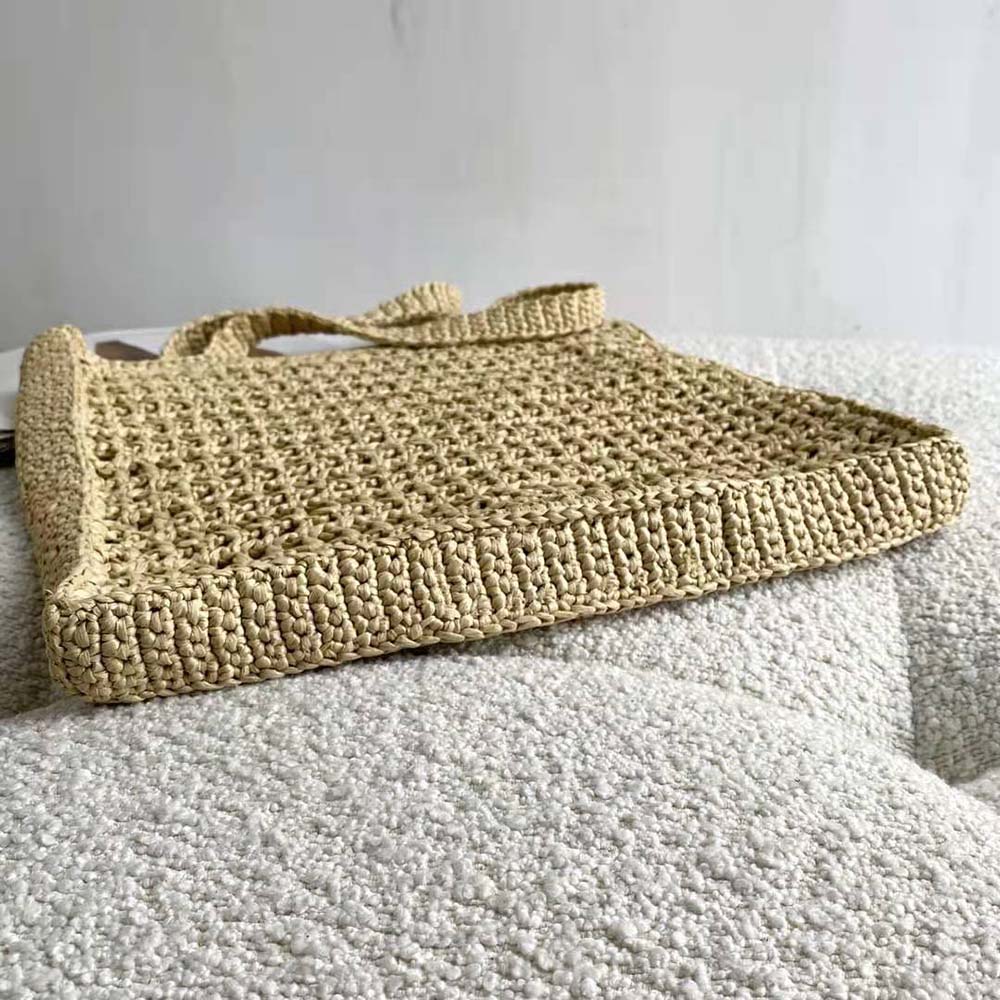 Prada Women Raffia Tote Bag-Natural - image 4