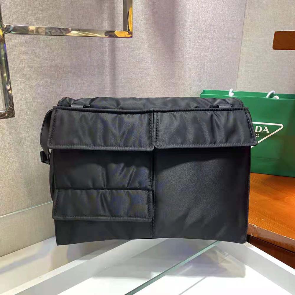 Prada Women Re-Nylon Large Padded Shoulder Bag-Black - image 5