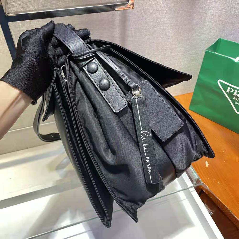 Prada Women Re-Nylon Large Padded Shoulder Bag-Black - image 7