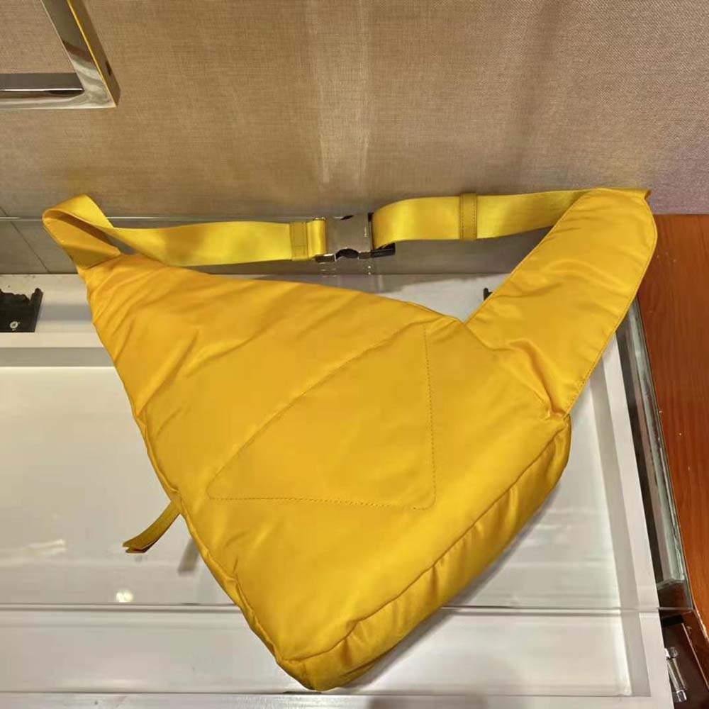 Prada Women Re-Nylon and Leather Backpack-Yellow - image 7