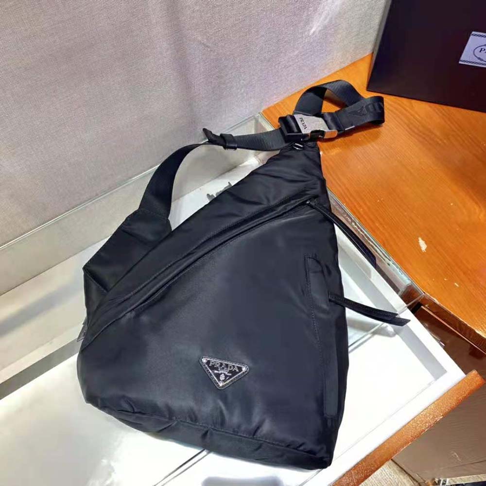 Prada Women Re-Nylon and Leather Backpack-Black - image 7