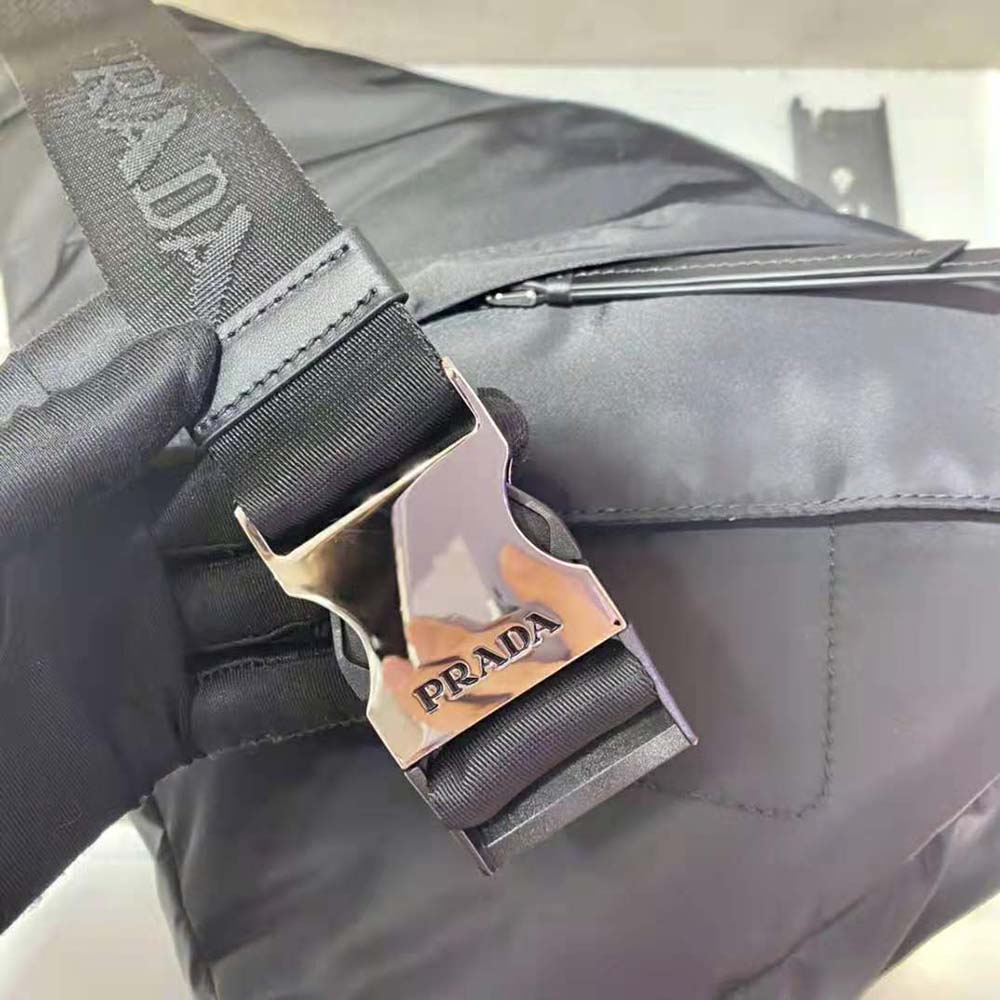 Prada Women Re-Nylon and Leather Backpack-Black - image 9