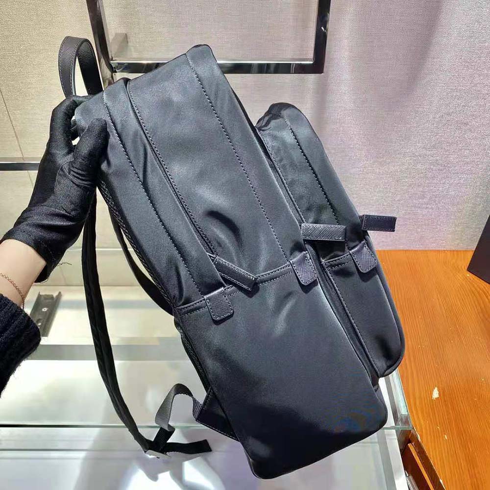 Prada Women Re-Nylon and Saffiano Leather Backpack-Black - image 5