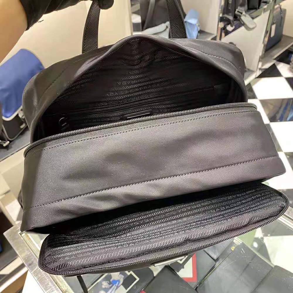 Prada Women Re-Nylon and Saffiano Leather Backpack-Black - image 8