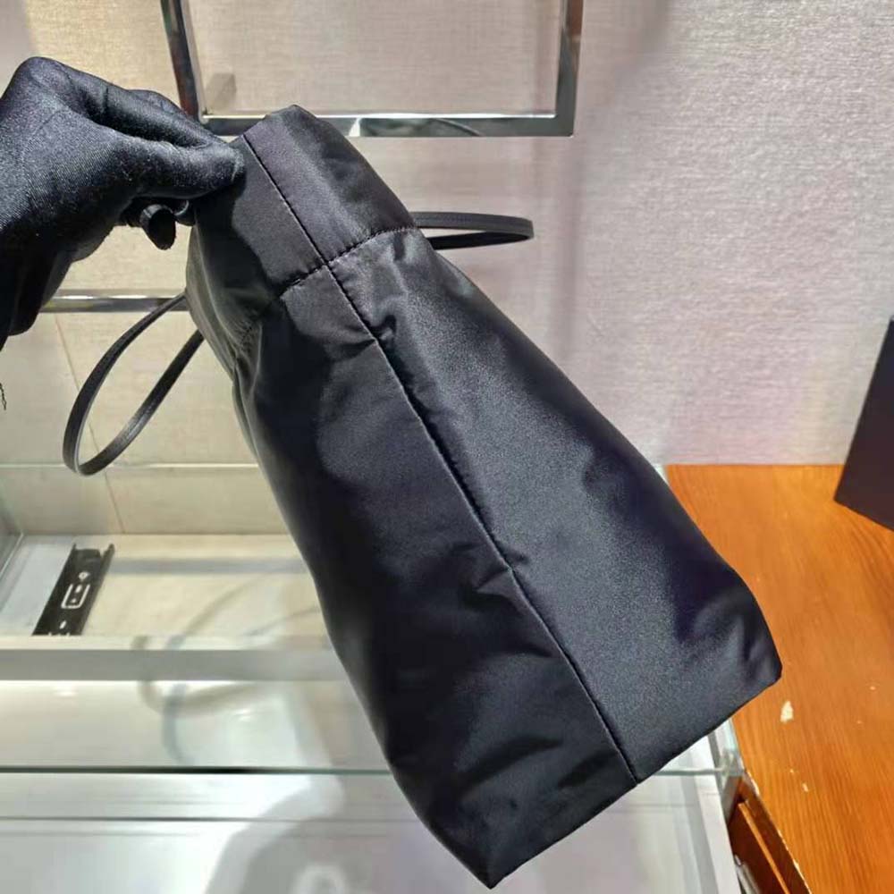 Prada Women Re-Nylon and Saffiano Leather Tote Bag-Black - image 5