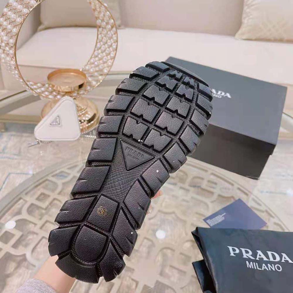 Prada Women Rush Gabardine Re-Nylon Sneakers-Black - image 10