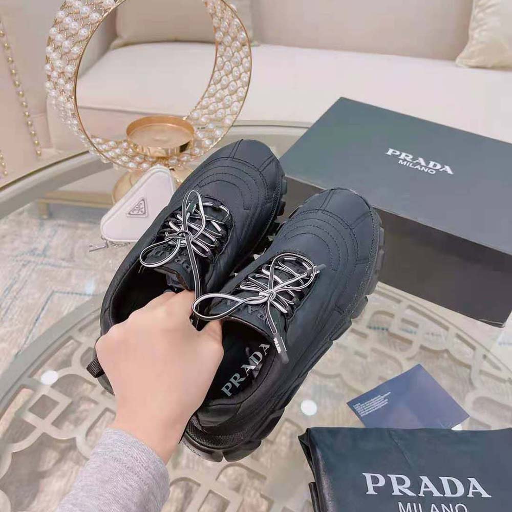 Prada Women Rush Gabardine Re-Nylon Sneakers-Black - image 5