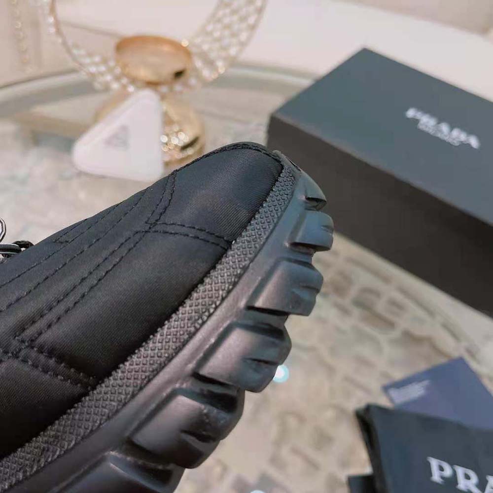Prada Women Rush Gabardine Re-Nylon Sneakers-Black - image 8