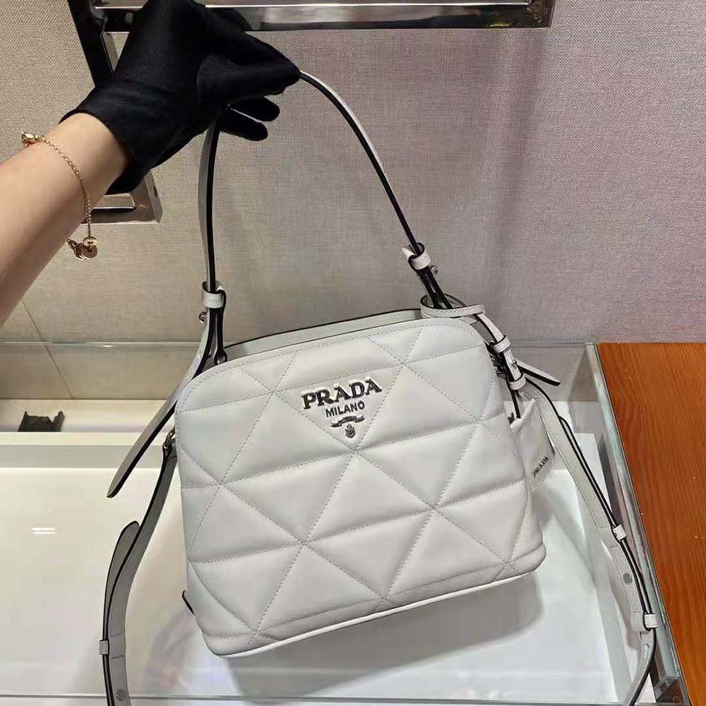 Prada Women Spectrum Small Leather Bag-White - image 4