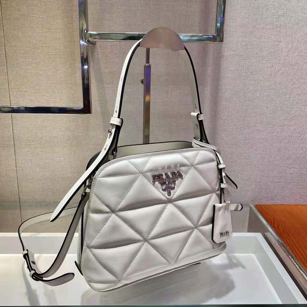 Prada Women Spectrum Small Leather Bag-White - image 5