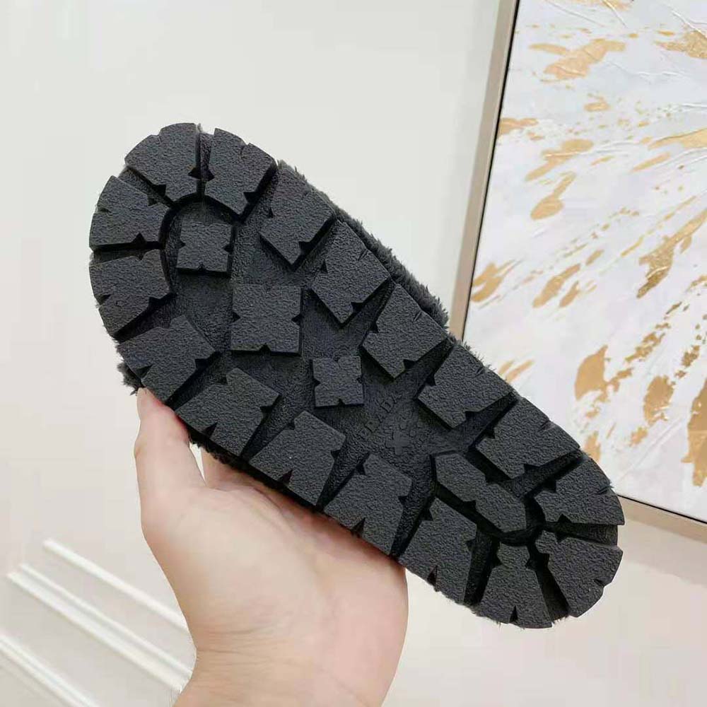 Prada Women Terry Cloth Slides-Black - image 9