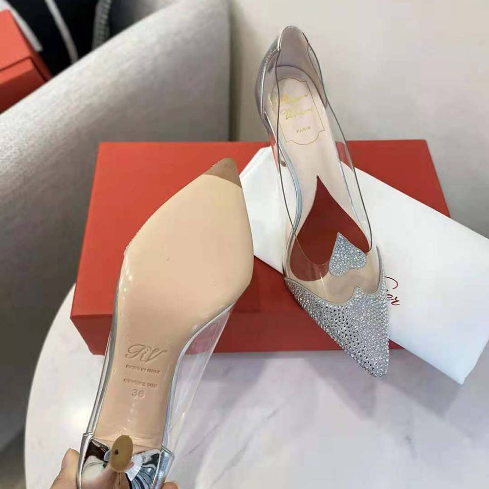 Roger Vivier Women I Love Vivier Crystal Pumps in PVC - image 7