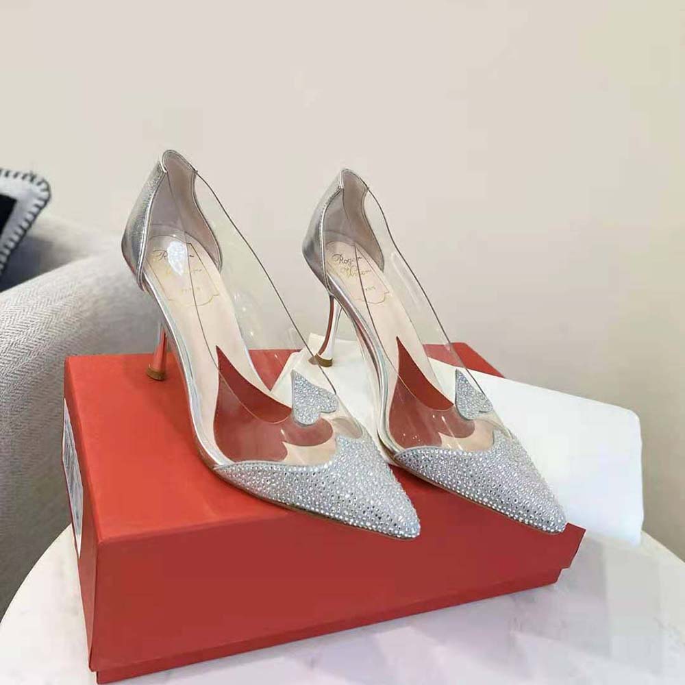 Roger Vivier Women I Love Vivier Crystal Pumps in PVC - image 4